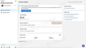 Как поменять валюту на Facebook (Meta) в Эль Дибот