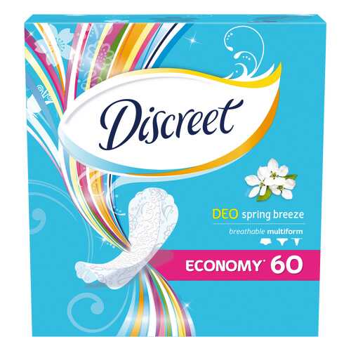 Прокладки Discreet ежедневные Deo Spring Breeze Multiform Trio 60шт в Эль Дибот