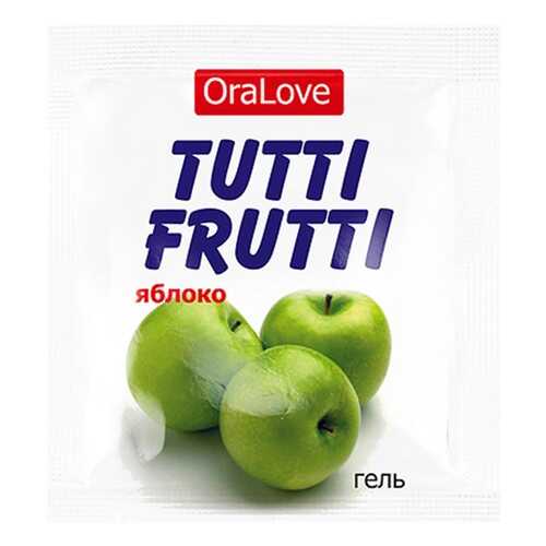 Пробник гель-смазки Tutti-frutti с яблочным вкусом 4 г в Эль Дибот