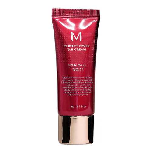 BB средство Missha M Perfect Cover Cream 23 Натуральный бежевый 20 мл в Эль Дибот