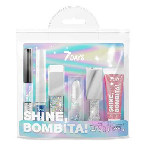 Подарочный набор для макияжа, косметичка 7DAYS SHINE, BOMBITA! / №1 Icon, 6 средств в Эль Дибот