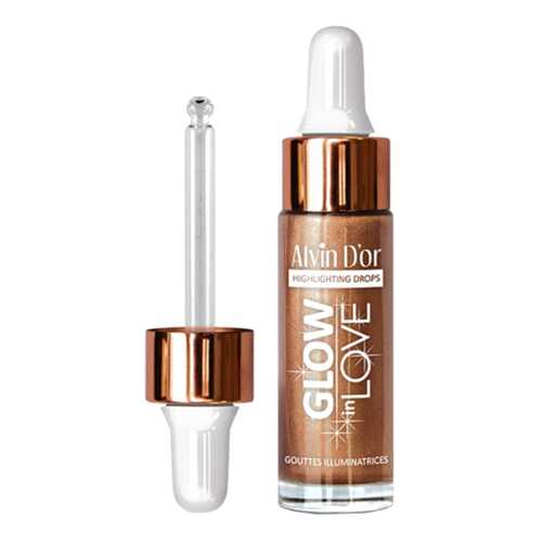 Жидкий хайлайтер Alvin Dor Glow In Love, 15 мл, Бронзовый в Эль Дибот