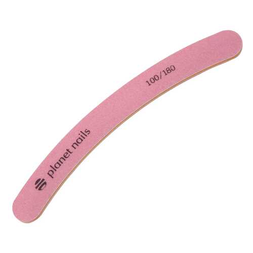 Пилка Planet Nails Mylar, бумеранг, 100/180 Розовая в Эль Дибот