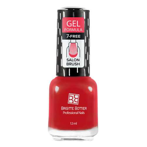 Лак с гелевым эффектом Brigitte Bottier Gel Formula тон 42 клубнично-красный, 12 мл в Эль Дибот