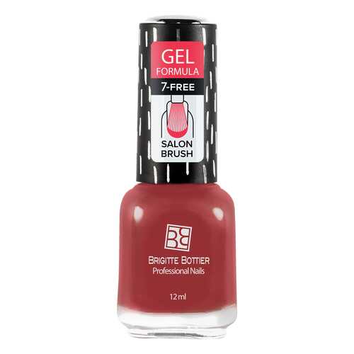 Лак с гелевым эффектом Brigitte Bottier Gel Formula тон 54 красный бархат, 12 мл в Эль Дибот