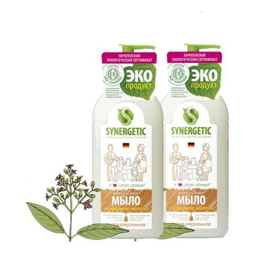 Набор Synergetic Мыло жидкое Миндальное молочко 2 шт 500 мл в Эль Дибот