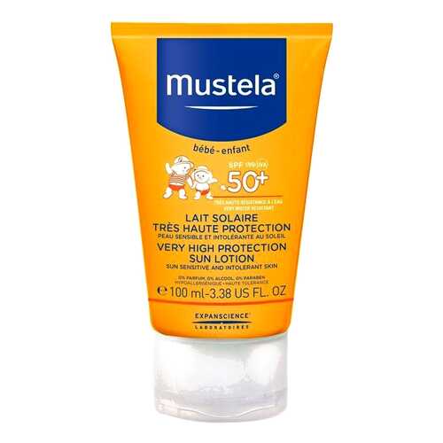 Солнцезащитное молочко Mustela Мустела Бебе SPF 50+, 100 мл Sun в Эль Дибот