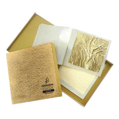Листы золотой фольги 24К Desembre 24K Gold Foil 50pcs 50 шт в Эль Дибот
