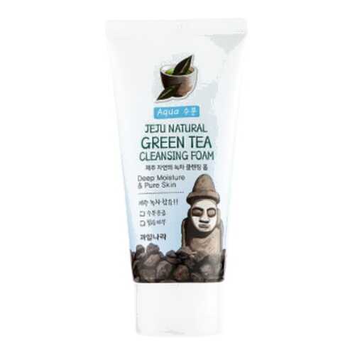 Пенка для умывания Welcos Jeju Natural Green Tea Cleansing Foam 120 г в Эль Дибот