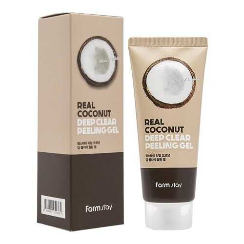 Пилинг-гель с экстрактом авокадо Кокос Real Deep Clear Peeling Gel Farm Stay 100 мл в Эль Дибот