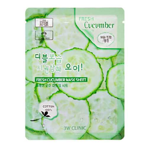 Маска для лица 3W Clinic Fresh Cucumber Mask Sheet 23 мл в Эль Дибот