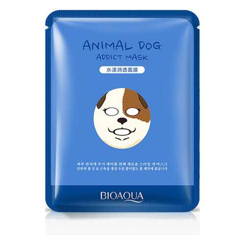 Маска для лица Bioaqua Animal Face Addict Dog 30 г в Эль Дибот