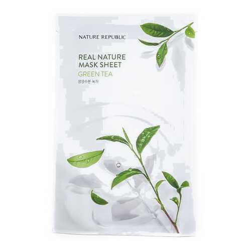Маска для лица листовая REAL NATURE GREEN TEA MASK SHEET 20 мл в Эль Дибот
