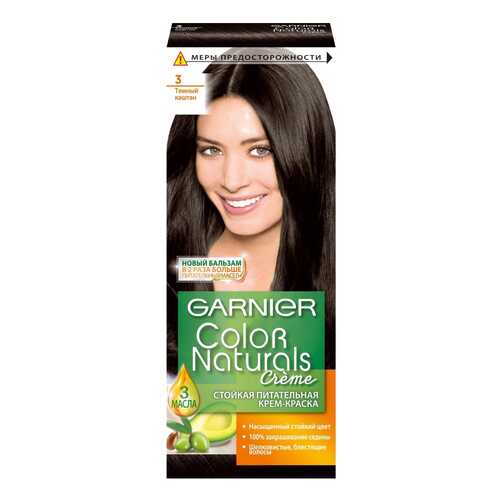 Краска для волос Garnier Color Naturals, оттенок 3 Темный каштан в Эль Дибот