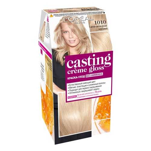 Краска для волос L`Oreal Paris Сasting Creme Gloss 1010 светлый светло-русый пепельный в Эль Дибот