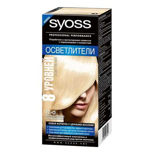 Краска для волос Syoss 12-0 Интенсивный осветлитель 50 мл в Эль Дибот