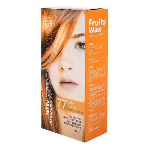 Краска для волос Welcos Fruits Wax Pearl Hair Color 77 Orange 60 мл в Эль Дибот