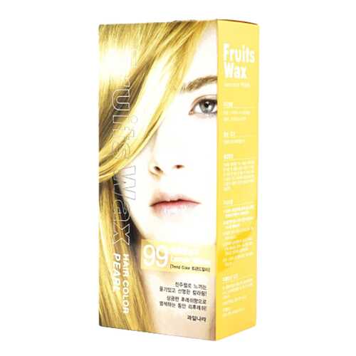 Краска для волос Welcos Fruits Wax Pearl Hair Color 99 Lemon Yellow 60 мл в Эль Дибот