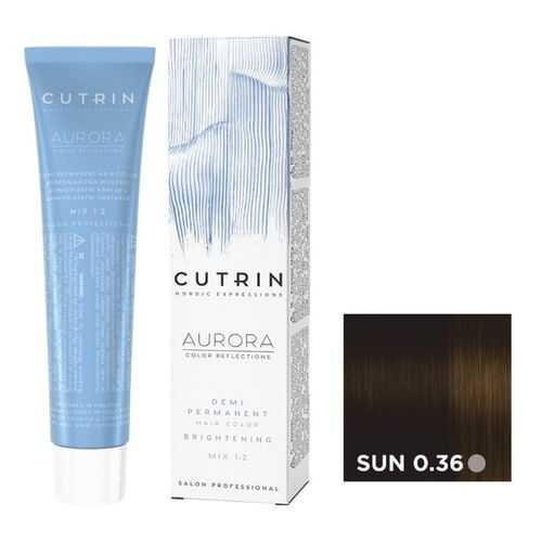 Крем-краситель AURORA DEMI PERMANENT BRIGHTENING CUTRIN SUN 0.36 яркое солнце 60 мл в Эль Дибот