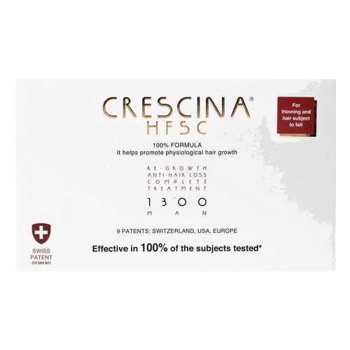 Ампулы для волос Crescina 1300 для стимулирования роста волос для мужчин №20+лосьон в Эль Дибот