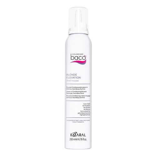 Кондиционер для волос Kaaral Baco Blonde Elevation Silver Mousse 200 мл в Эль Дибот